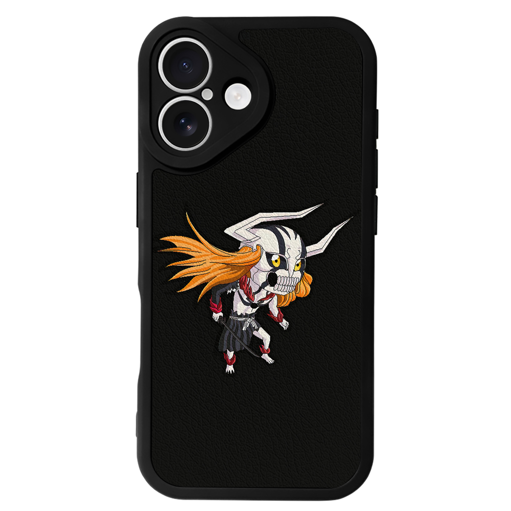 ブリーチ 黒崎一護（くろさき いちご）BLEACH Kurosaki Ichigo 【iPhone 16シリーズ対応】シリコンスマホケース（レザー調） 材質：シリコン